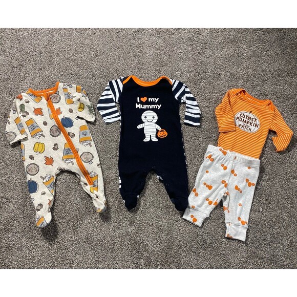 Baby Halloween Outfit Bundle – Size 0–3M (Mud Pie, Koala Kids, Carter’s) - Picture 1 of 9